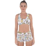 Dinner Meal Food Snack Fast Food Racerback Boyleg Bikini Set