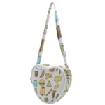 Dinner Meal Food Snack Fast Food Heart Shoulder Bag