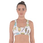 Dinner Meal Food Snack Fast Food Cross Back Sports Bra
