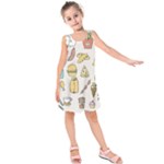 Dinner Meal Food Snack Fast Food Kids  Sleeveless Dress