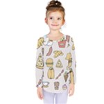 Dinner Meal Food Snack Fast Food Kids  Long Sleeve T-Shirt