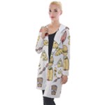 Dinner Meal Food Snack Fast Food Hooded Pocket Cardigan