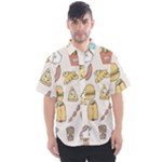 Dinner Meal Food Snack Fast Food Men s Short Sleeve Shirt