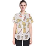 Dinner Meal Food Snack Fast Food Women s Short Sleeve Shirt