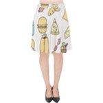 Dinner Meal Food Snack Fast Food Velvet High Waist Skirt