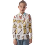 Dinner Meal Food Snack Fast Food Kids  Long Sleeve Shirt