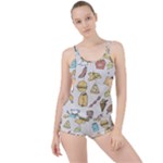 Dinner Meal Food Snack Fast Food Boyleg Tankini Set 