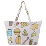 Dinner Meal Food Snack Fast Food Full Print Shoulder Bag