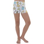 Dinner Meal Food Snack Fast Food Kids  Lightweight Velour Yoga Shorts