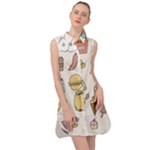 Dinner Meal Food Snack Fast Food Sleeveless Shirt Dress