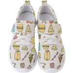 Dinner Meal Food Snack Fast Food Men s Velcro Strap Shoes
