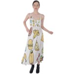 Dinner Meal Food Snack Fast Food Tie Back Maxi Dress