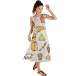 Dinner Meal Food Snack Fast Food Summer Maxi Dress