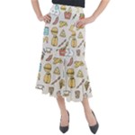 Dinner Meal Food Snack Fast Food Midi Mermaid Skirt