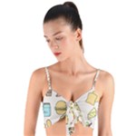 Dinner Meal Food Snack Fast Food Woven Tie Front Bralet