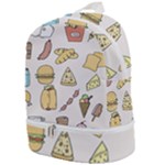 Dinner Meal Food Snack Fast Food Zip Bottom Backpack