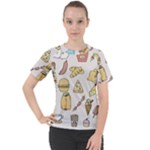 Dinner Meal Food Snack Fast Food Women s Sport Raglan T-Shirt
