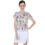 Dinner Meal Food Snack Fast Food Women s Sports Top