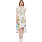 Dinner Meal Food Snack Fast Food High Low Boho Dress