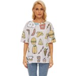 Dinner Meal Food Snack Fast Food Oversized Basic T-Shirt