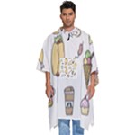 Dinner Meal Food Snack Fast Food Men s Hooded Rain Ponchos