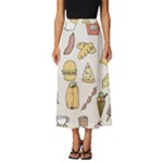 Dinner Meal Food Snack Fast Food Classic Midi Chiffon Skirt