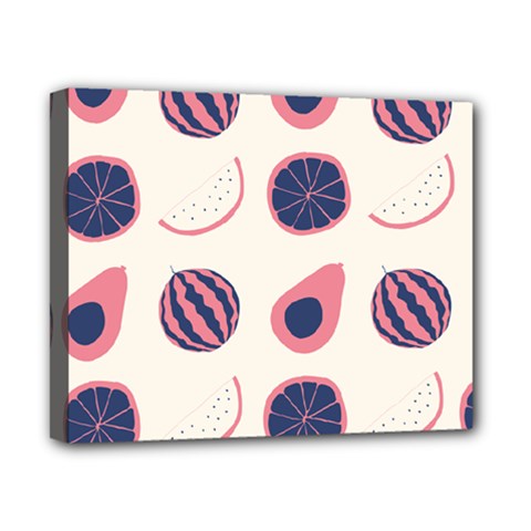 Fruits Halves Pattern Design Canvas 10  x 8  (Stretched) from ArtsNow.com