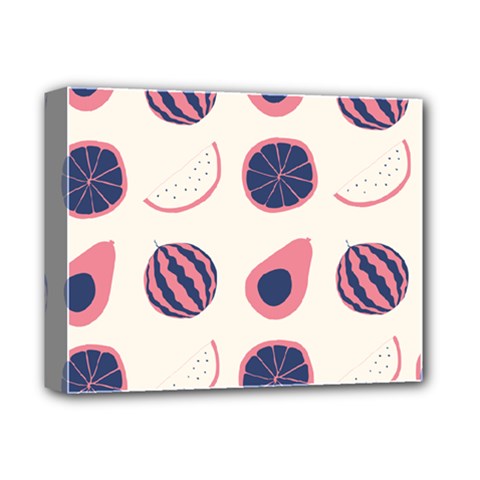 Fruits Halves Pattern Design Deluxe Canvas 14  x 11  (Stretched) from ArtsNow.com