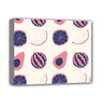 Fruits Halves Pattern Design Deluxe Canvas 14  x 11  (Stretched)