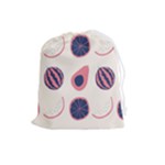 Fruits Halves Pattern Design Drawstring Pouch (Large)