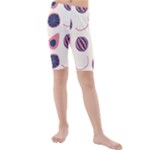 Fruits Halves Pattern Design Kids  Mid Length Swim Shorts