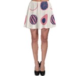 Fruits Halves Pattern Design Skater Skirt
