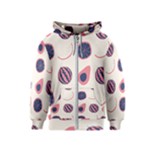 Fruits Halves Pattern Design Kids  Zipper Hoodie