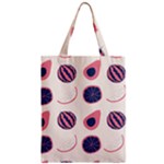 Fruits Halves Pattern Design Zipper Classic Tote Bag