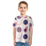 Fruits Halves Pattern Design Kids  Sport Mesh T-Shirt