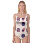 Fruits Halves Pattern Design Camisole Leotard 