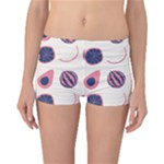 Fruits Halves Pattern Design Reversible Boyleg Bikini Bottoms