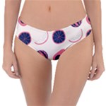Fruits Halves Pattern Design Reversible Classic Bikini Bottoms
