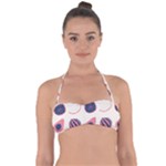 Fruits Halves Pattern Design Tie Back Bikini Top