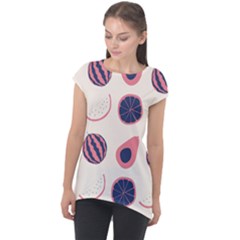 Cap Sleeve High Low Top 