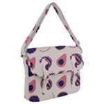 Fruits Halves Pattern Design Buckle Messenger Bag