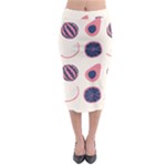 Fruits Halves Pattern Design Midi Pencil Skirt