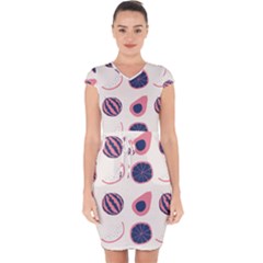 Capsleeve Drawstring Dress  