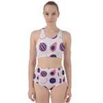 Fruits Halves Pattern Design Racer Back Bikini Set