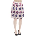 Fruits Halves Pattern Design Pleated Skirt