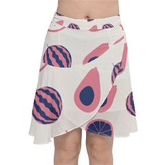 Chiffon Wrap Front Skirt 