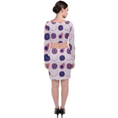 Long Sleeve Crop Top & Bodycon Skirt Set 