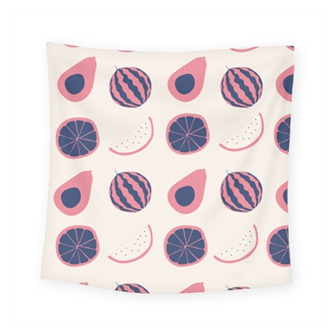 Fruits Halves Pattern Design Square Tapestry (Small) from ArtsNow.com
