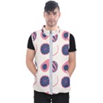 Fruits Halves Pattern Design Men s Puffer Vest