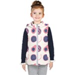 Fruits Halves Pattern Design Kids  Hooded Puffer Vest